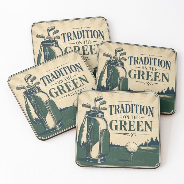 Item preview, Golf Tradition On The Green Retro Vintage - Mens Classic 50s Sports Gift - Vintage Golf Bag Art designed and sold by BelievingCreates.