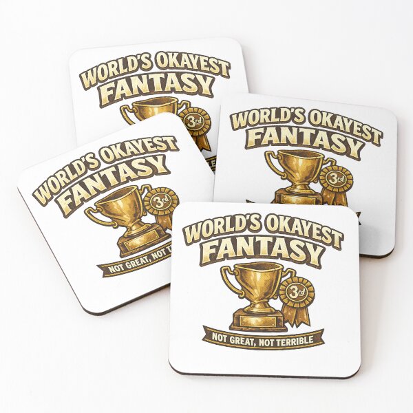 Item preview, Fantasy Football Gift - Worlds Okayest Manager designed and sold by RedRubyBubble.