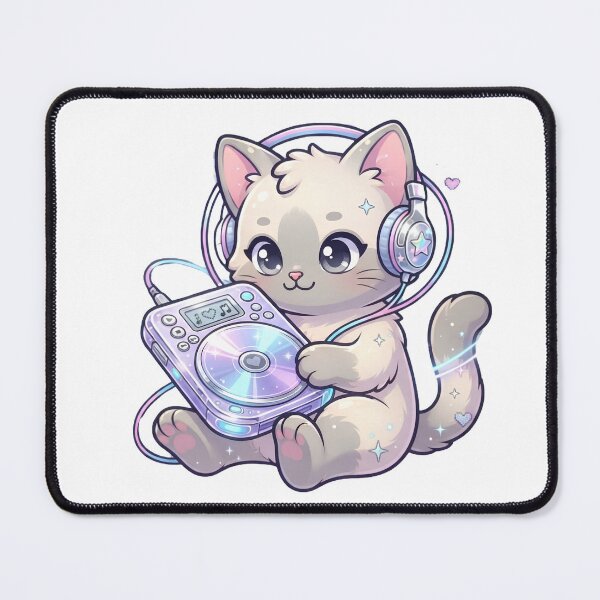 Item preview, Y2K Retro Music Cat designed and sold by abdelski.