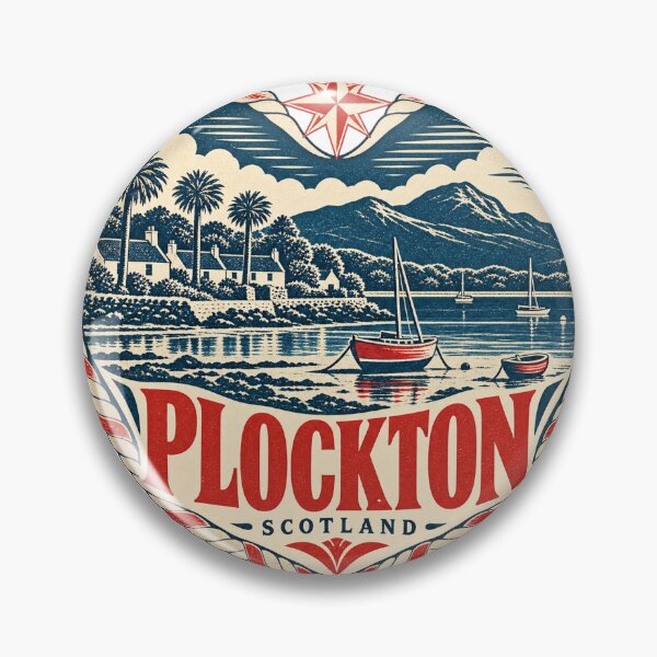 Item preview, Plockton Scotland Travel Souvenir Nautical Woodcut Heart designed and sold by VisualArtsOasis.