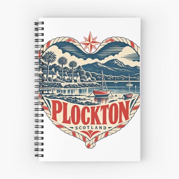 Item preview, Plockton Scotland Travel Souvenir Nautical Woodcut Heart designed and sold by VisualArtsOasis.