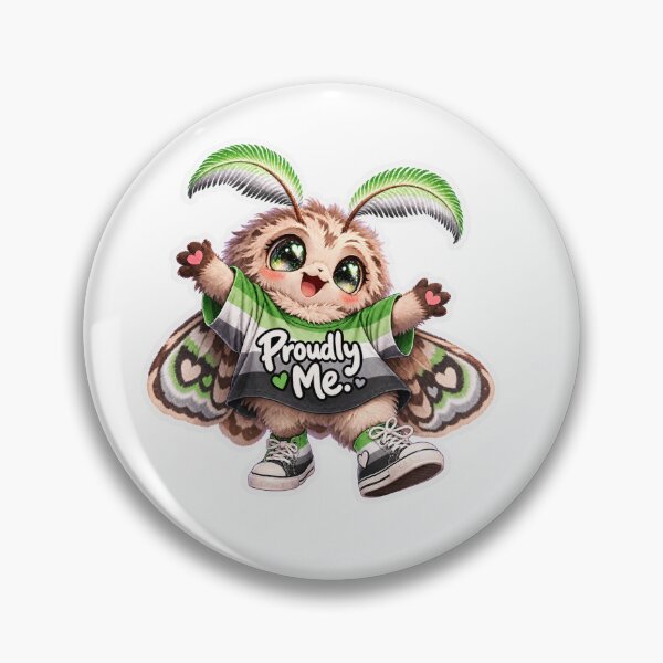 Item preview, Pat the Moth: Aromantic Pride designed and sold by Ambient-Thunder.