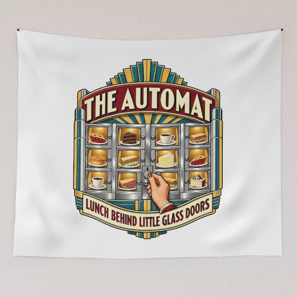 Item preview, The Automat – Lunch Behind Little Glass Doors – Vintage Art Deco Cafeteria designed and sold by Past in Threads.