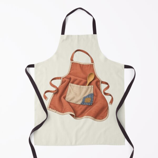 Item preview, Visible Mending Rustic Apron Patchwork Art designed and sold by MythicCotton.