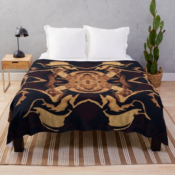 Item preview, Ember Gold Kaleidoscope – Luxurious Abstract Botanical designed and sold by SulkaCreative.
