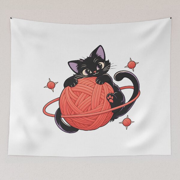 Item preview, Black Cat Yarn Planet designed and sold by EpicwaveDesigns.