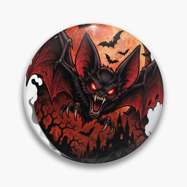 Item preview, Terrifying Vampire Bat Under Blood Moon designed and sold by tompod.