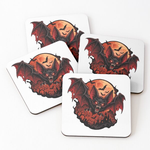 Item preview, Terrifying Vampire Bat Under Blood Moon designed and sold by tompod.