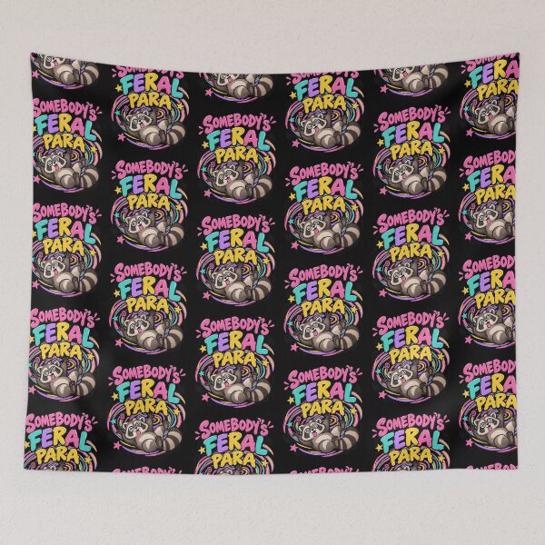Item preview, Somebody’s Feral Para Paraprofessional Funny Raccoon Meme designed and sold by DarkRelicStudio.