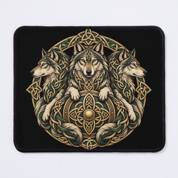 Item preview, Celtic Wolf Pack - Knotted Shield designed and sold by lAnJefurtifeu.