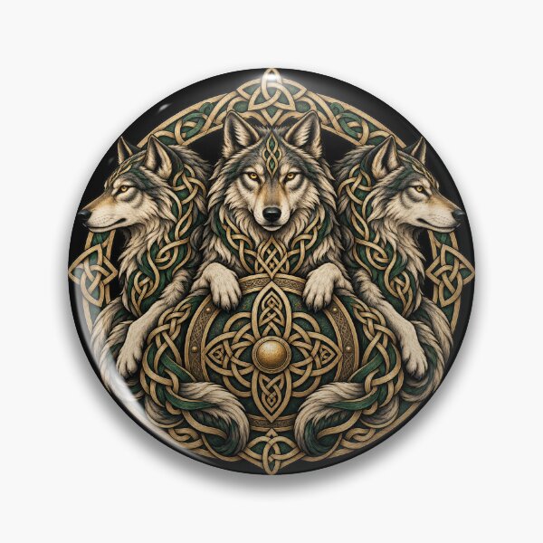 Item preview, Celtic Wolf Pack - Knotted Shield designed and sold by lAnJefurtifeu.