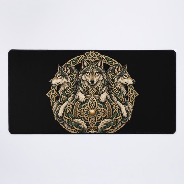 Item preview, Celtic Wolf Pack - Knotted Shield designed and sold by lAnJefurtifeu.