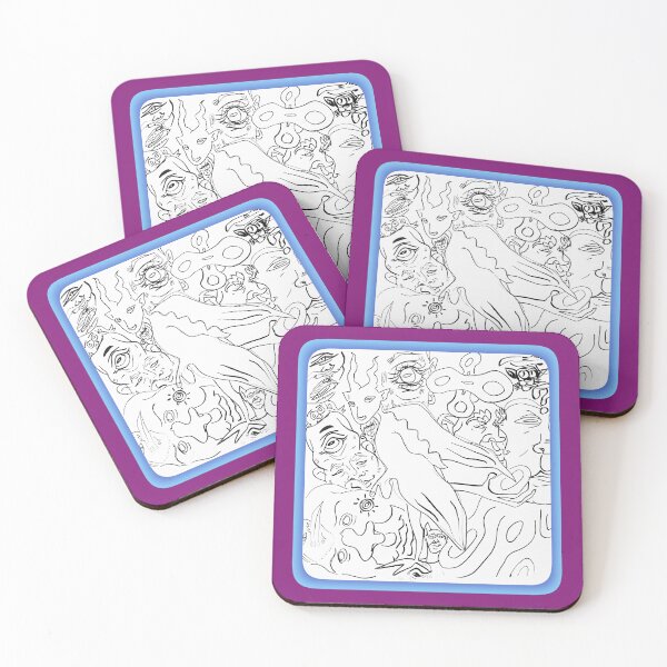 Item preview, Clipped Wings, Ink Marker on paper with digital border designed and sold by Static.Alien.