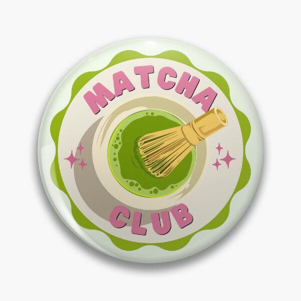 Item preview, matcha club - badge designed and sold by PeachyLitchi.