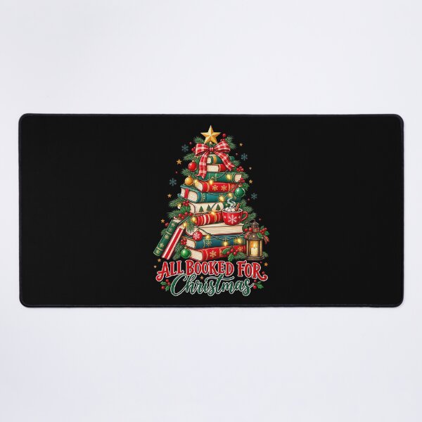Item preview, All Booked For Christmas Book Christmas Tree Lights Teacher designed and sold by Anime-Nomad.