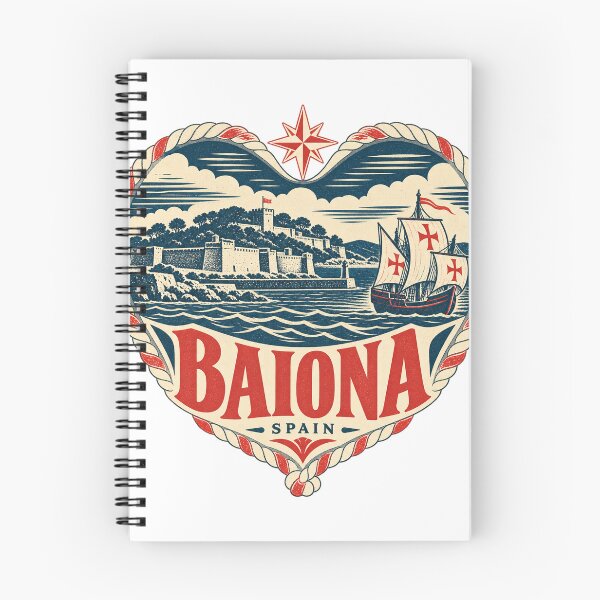 Item preview, Baiona Spain Travel Souvenir Nautical Woodcut Heart designed and sold by VisualArtsOasis.
