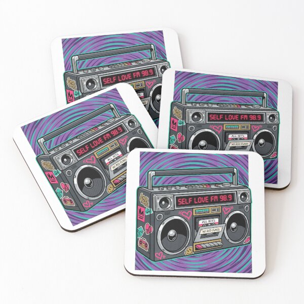 Item preview, SELF LOVE FM 98.9 - All Hits No Red Flags Boombox designed and sold by LaunchLabs26.