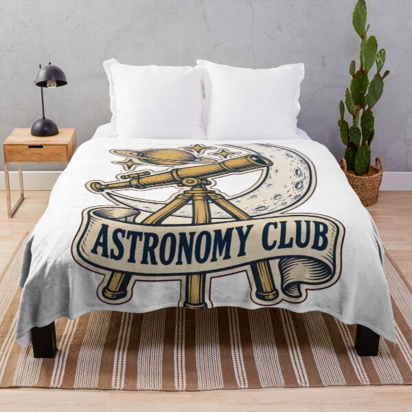 Item preview, Astronomy Club Vintage Crest | Telescope Moon and Saturn Stargazer Design designed and sold by StickyGuys.