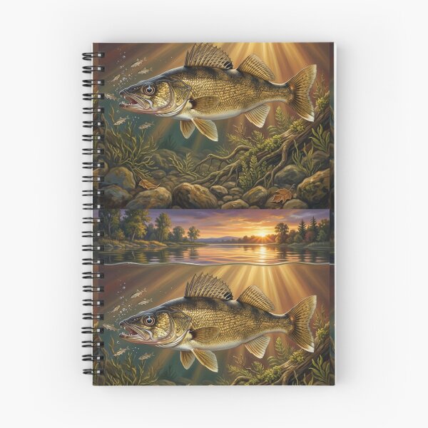 Item preview, Walleye Illustration – Freshwater Legends Fishing Art designed and sold by Northbound Trail.