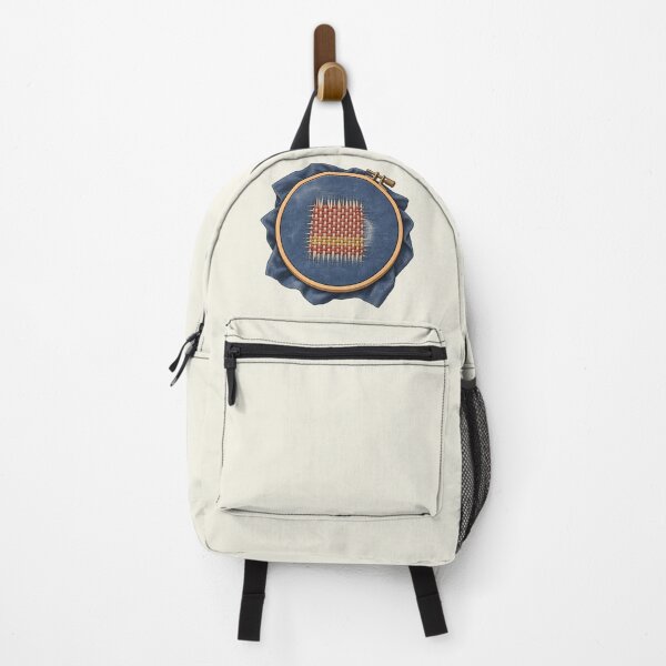 Item preview, Visible Mending Denim Darning Hoop Art designed and sold by MythicCotton.