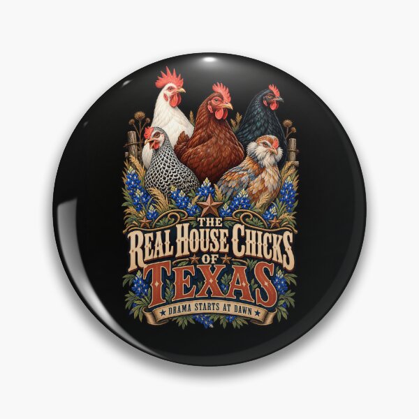 Item preview, The Real House Chicks of Texas, Funny Backyard Chicken Design designed and sold by AwakenedSoul.