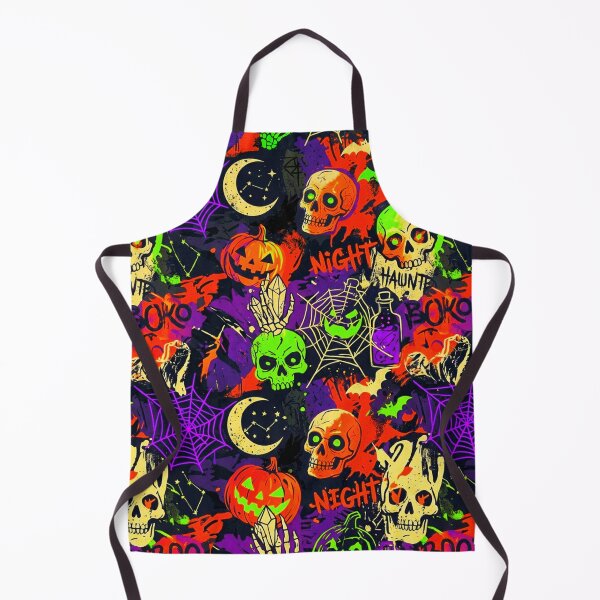 Item preview, Retro Neon Cyberpunk Halloween Collage Seamless Pattern. designed and sold by Giulivo Store Graphic.