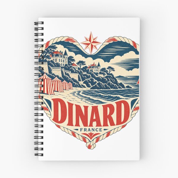 Item preview, Dinard France Travel Souvenir Nautical Woodcut Heart designed and sold by VisualArtsOasis.