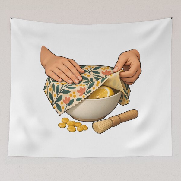 Item preview, Handmade Beeswax Wrap Kitchen Craft designed and sold by Philippa Shop.