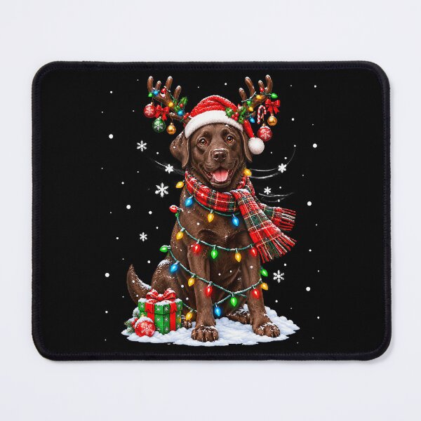 Item preview, Chocolate Lab Labrador Christmas Tree Light Pajama Dog designed and sold by Anime-Nomad.