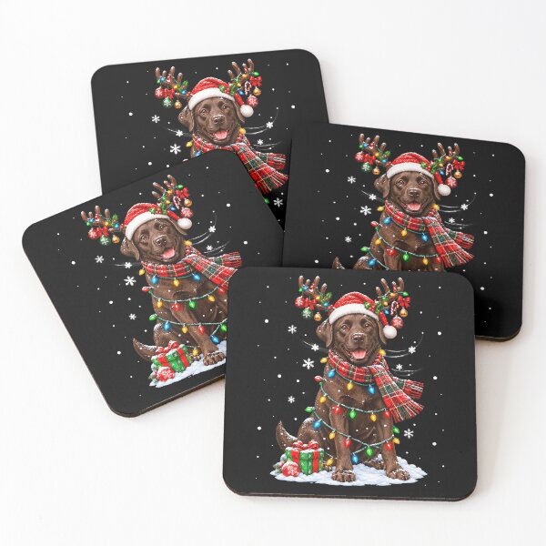 Item preview, Chocolate Lab Labrador Christmas Tree Light Pajama Dog designed and sold by Anime-Nomad.
