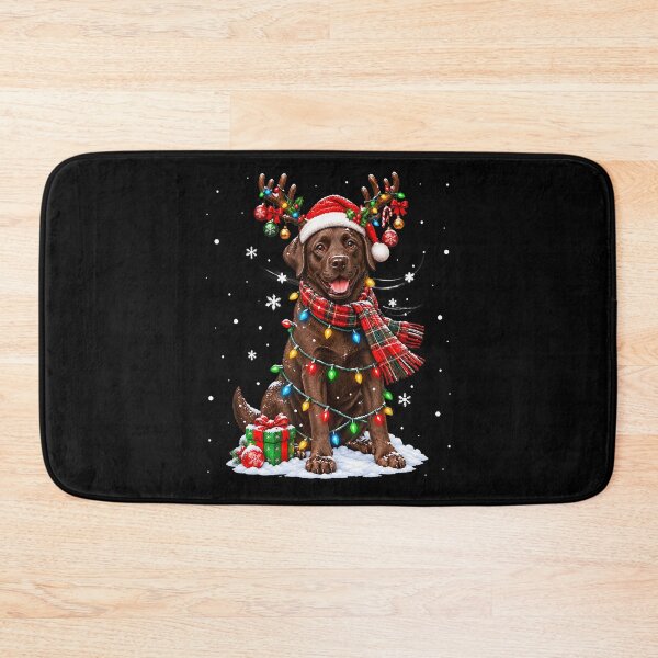 Item preview, Chocolate Lab Labrador Christmas Tree Light Pajama Dog designed and sold by Anime-Nomad.