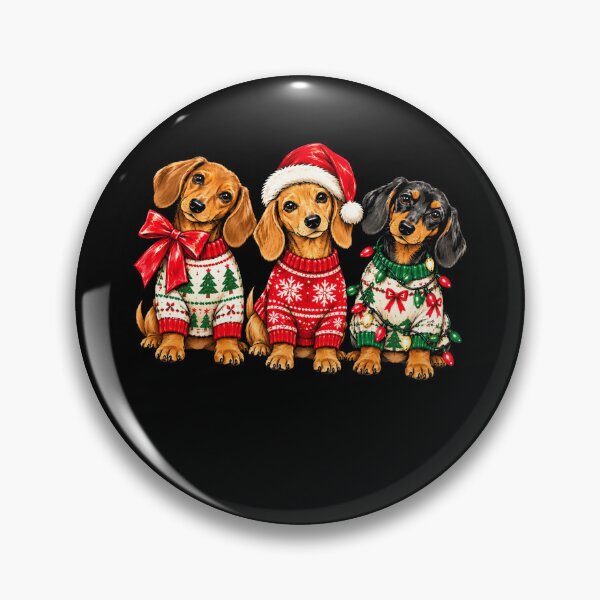 Item preview, Festive Dachshund Christmas Puppies Holiday Sweater Dog Lovers designed and sold by Moizento.