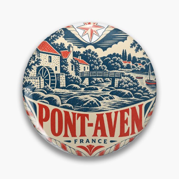 Item preview, Pont-Aven France Travel Souvenir Nautical Woodcut Heart designed and sold by VisualArtsOasis.