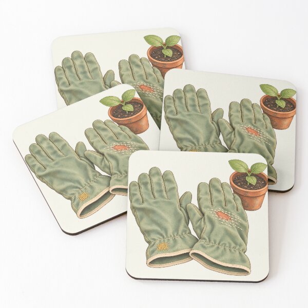Item preview, Visible Mending Garden Gloves Patchwork designed and sold by MythicCotton.