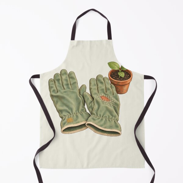 Item preview, Visible Mending Garden Gloves Patchwork designed and sold by MythicCotton.