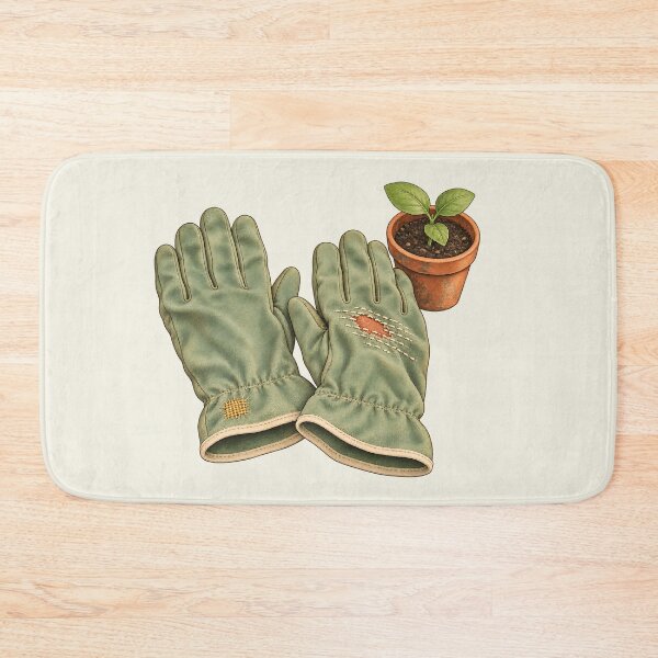 Item preview, Visible Mending Garden Gloves Patchwork designed and sold by MythicCotton.