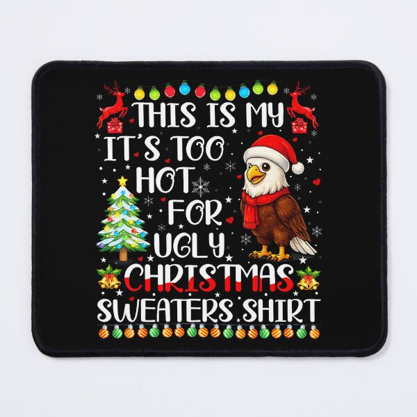 Item preview, It'S Too Hot Ugly Christmas Sweaters Eagle Bird Xmas Girls designed and sold by Anime-Nomad.