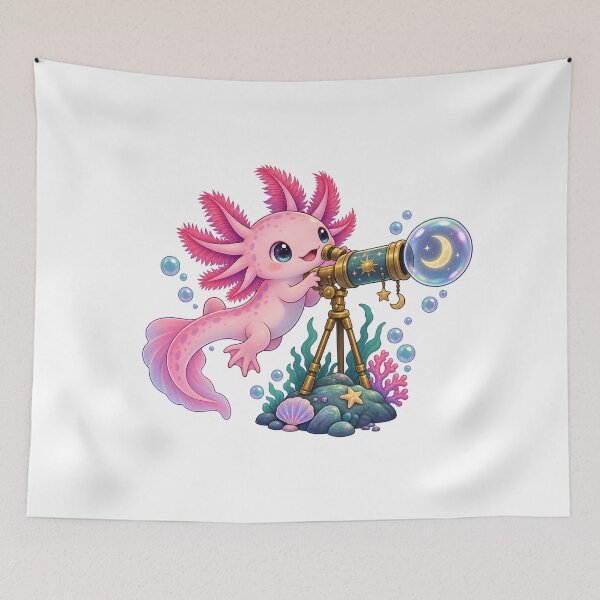 Item preview, Axolotl Bubble Astronomer designed and sold by EpicwaveDesigns.