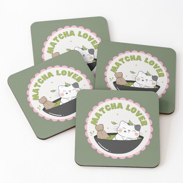 Item preview, matcha lover - badge designed and sold by PeachyLitchi.