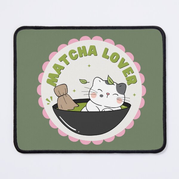 Item preview, matcha lover - badge designed and sold by PeachyLitchi.