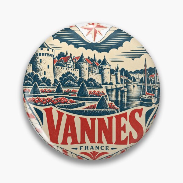 Item preview, Vannes France Travel Souvenir Nautical Woodcut Heart designed and sold by VisualArtsOasis.