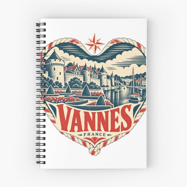 Item preview, Vannes France Travel Souvenir Nautical Woodcut Heart designed and sold by VisualArtsOasis.