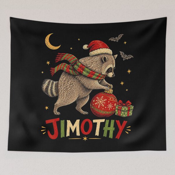 Item preview, Jimothy Christmas Funny Santa Raccoon Seattle Trash Panda designed and sold by Anime-Nomad.