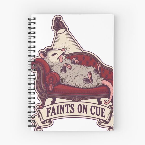 Item preview, Dramatic Opossum Faints on Cue | Funny Possum Playing Dead Fainting Couch designed and sold by StickyGuys.