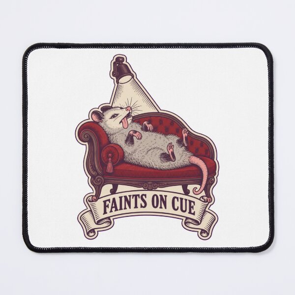 Item preview, Dramatic Opossum Faints on Cue | Funny Possum Playing Dead Fainting Couch designed and sold by StickyGuys.