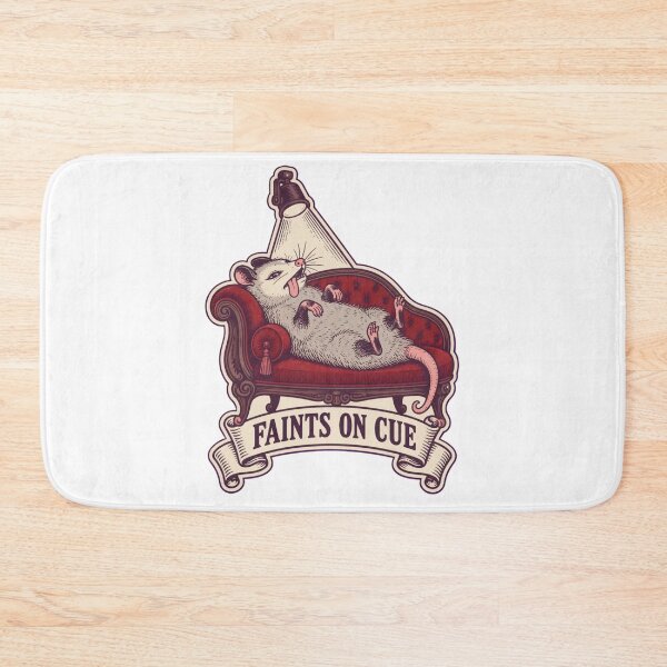 Item preview, Dramatic Opossum Faints on Cue | Funny Possum Playing Dead Fainting Couch designed and sold by StickyGuys.