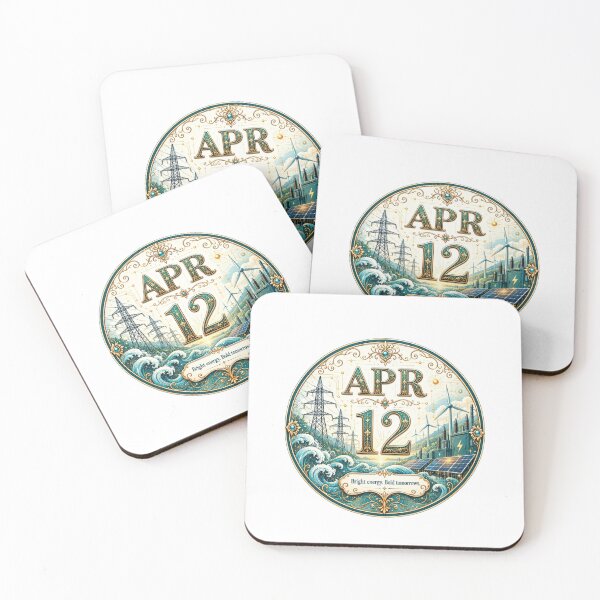 Item preview, April 12 Birthday Gift Renewable Energy Floral Badge designed and sold by LunaMoments.