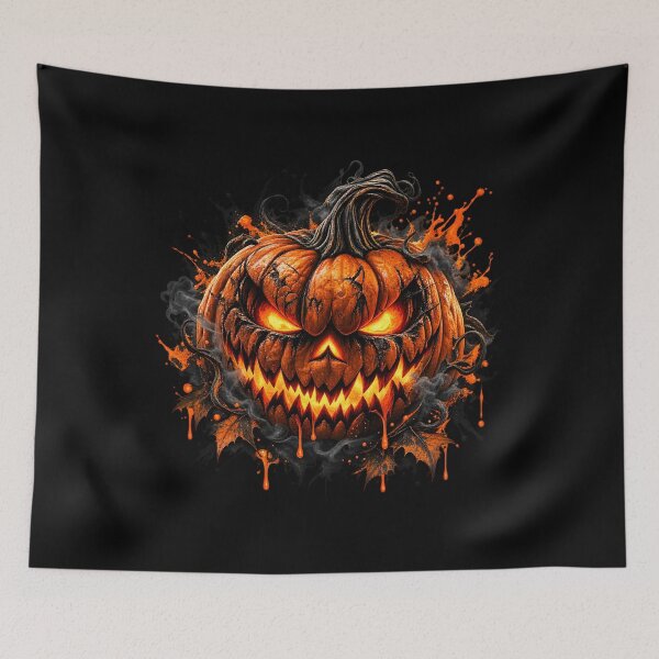 Item preview, Fiery Jack O Lantern – Evil Halloween Pumpkin designed and sold by Redshop04.