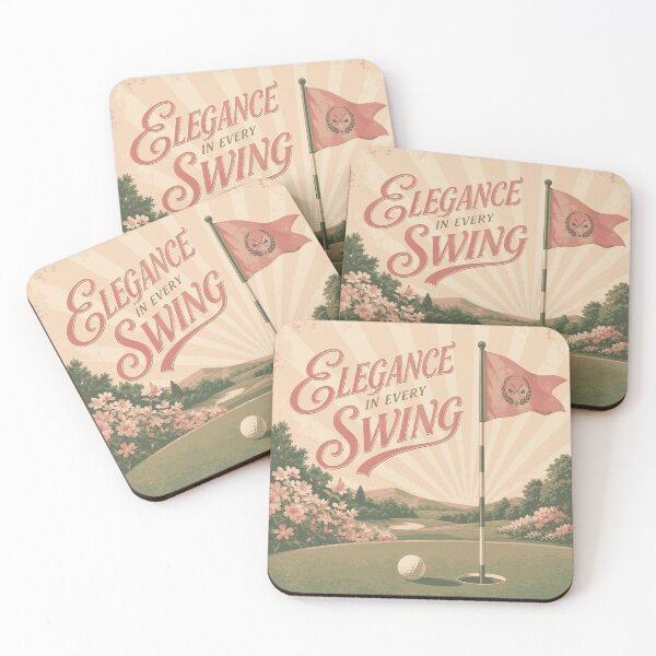 Item preview, Golf Elegance In Every Swing Retro Vintage - Womens Pastel Mid-Century Sports Gift - Elegant Flag Art designed and sold by BelievingCreates.