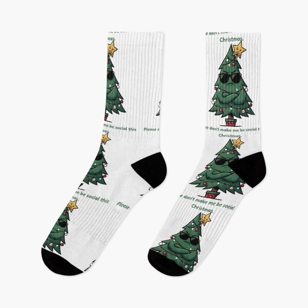 Item preview, Please Dont Make Me Be Social This Christmas Grumpy Tree designed and sold by SmartPuns.